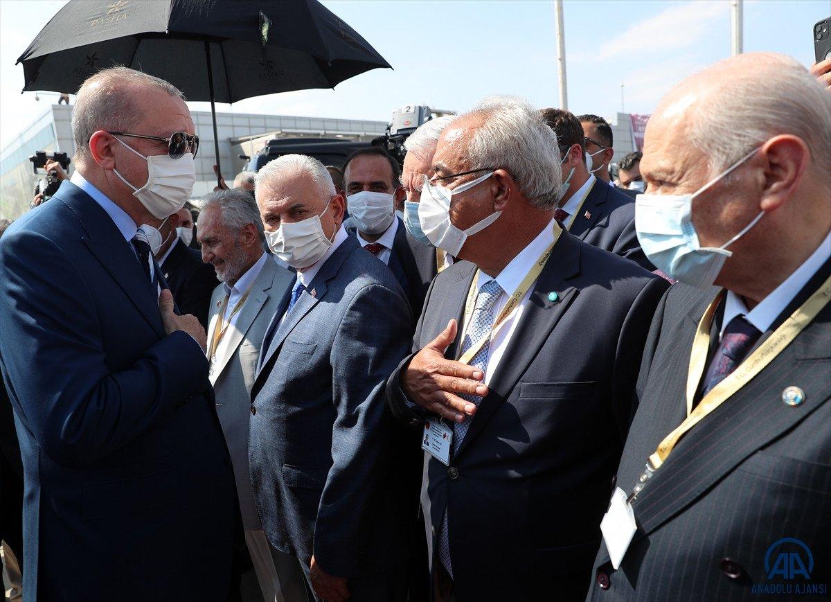 Cumhurbaşkanı Erdoğan, Kıbrıs'a indi