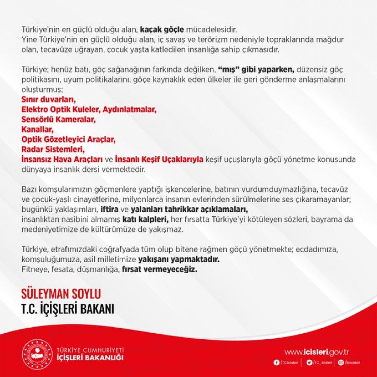 Süleyman Soylu'dan Afgan mülteci açıklaması