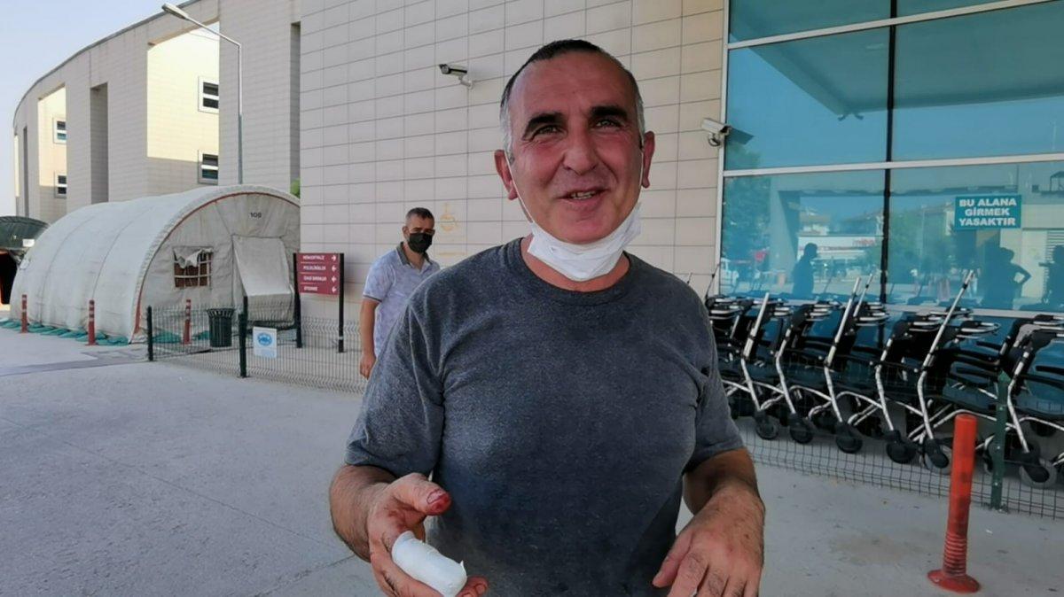 Acemi kasaplar, soluğu hastanede aldı