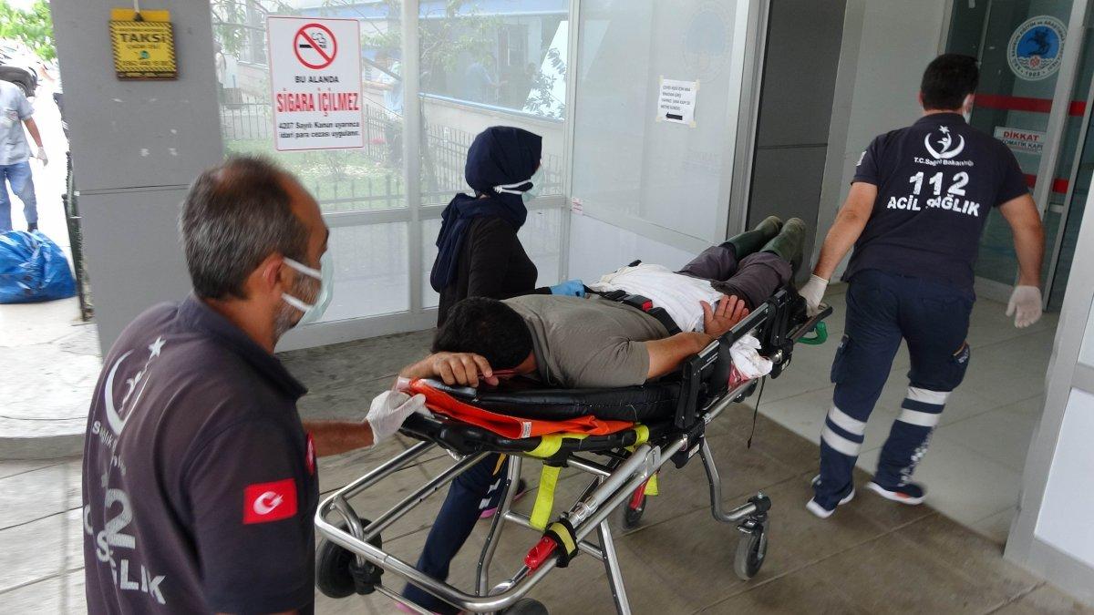 Acemi kasaplar, soluğu hastanede aldı