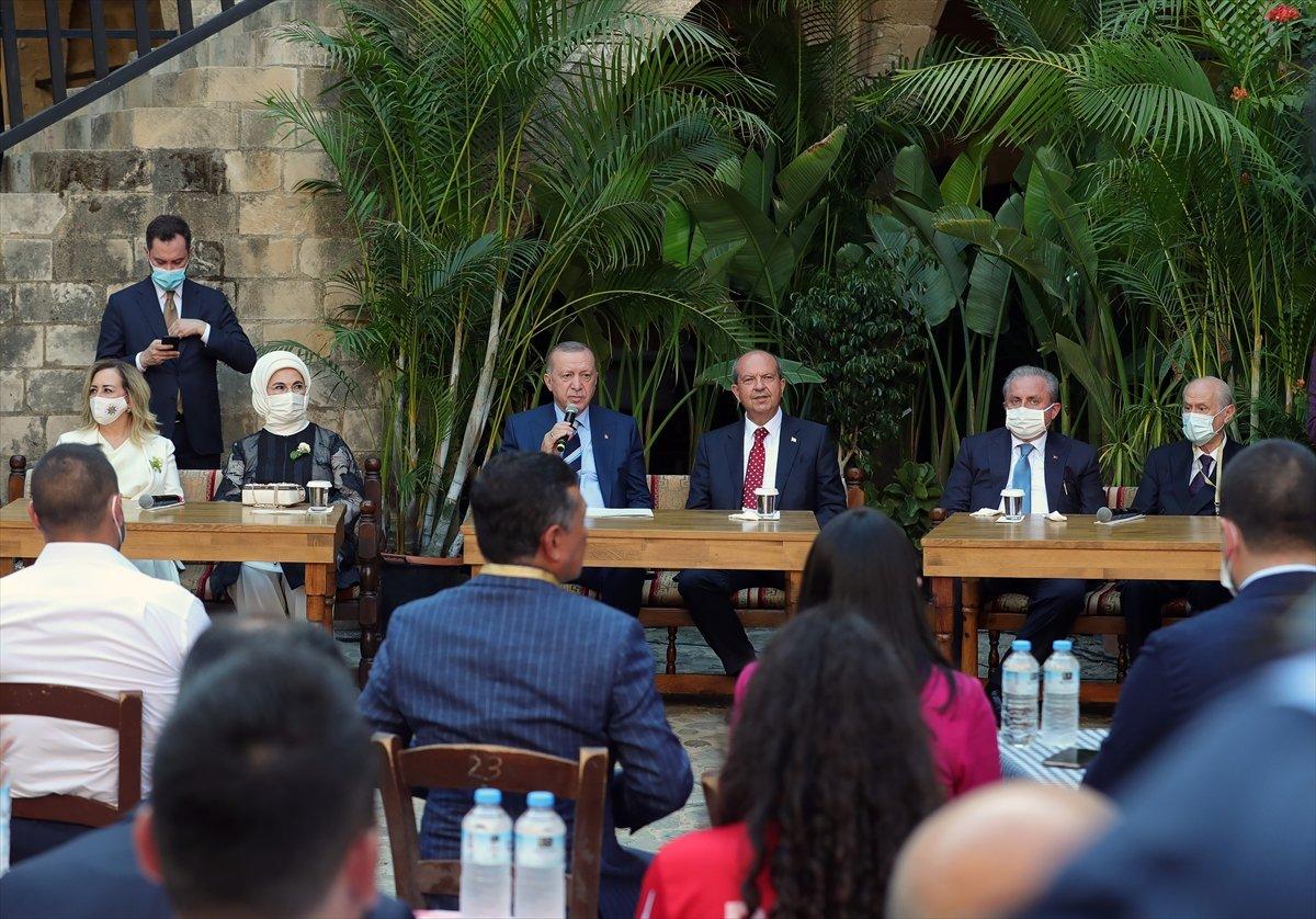 Cumhurbaşkanı Erdoğan KKTC'de gençlerle buluştu