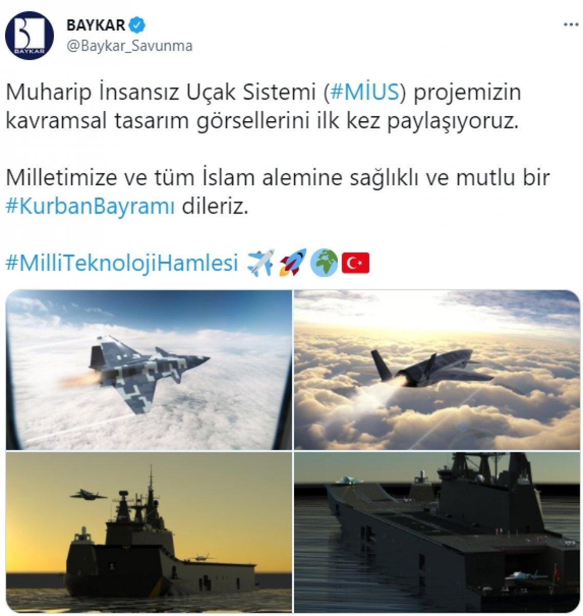 Muharip İnsansız Uçak Sistemi'ne ait görseller paylaşıldı