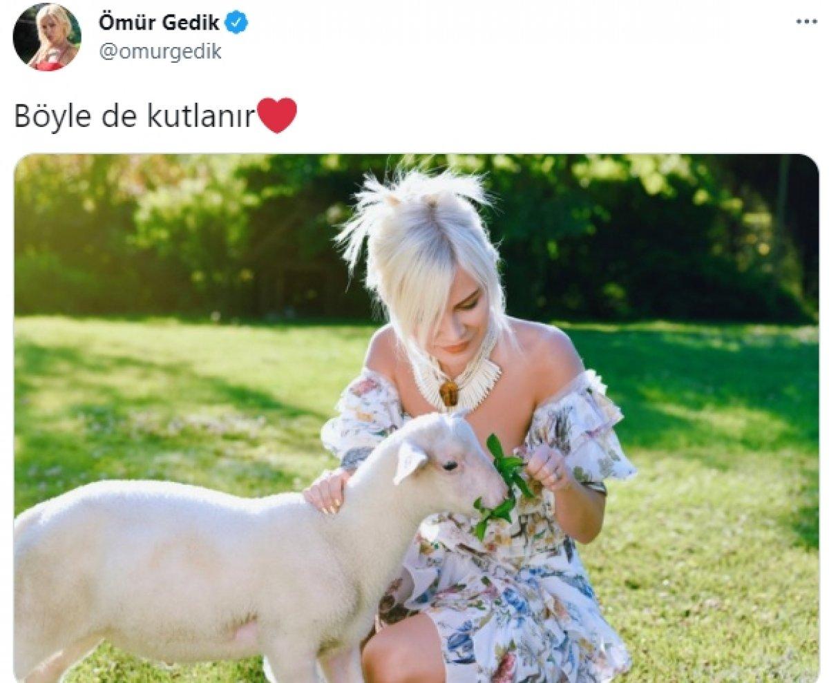 Ömür Gedik Kurban Bayramı'nı kınadı