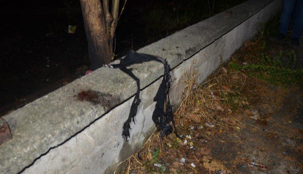 Samsun'da parkta ateş yakan şahıs yandı