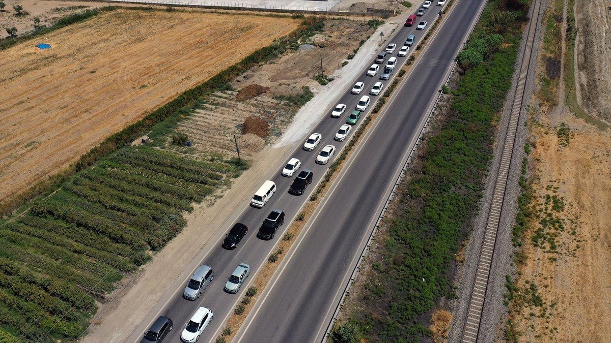 Aydın'da tatilci trafiği