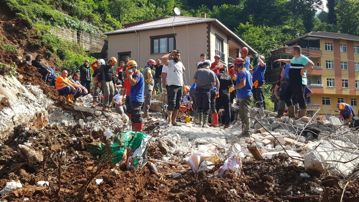 Rize'de sel felaketinde 47 bina yıkıldı