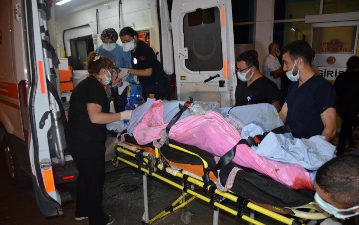 Samsun'da parkta ateş yakan şahıs yandı