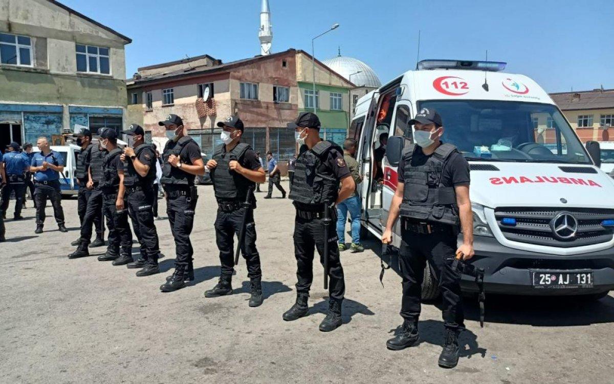 Erzurum'da yabancı uyruklu şahıslar ile pazarcılar arasında kavga