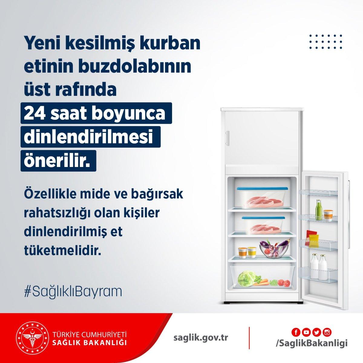 Sağlık Bakanlığı'ndan kurban eti uyarısı