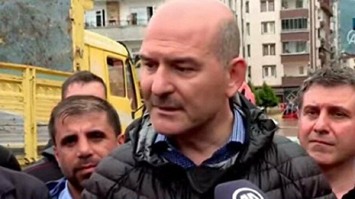 Süleyman Soylu'dan Rize ve Artvin açıklaması: Baraj patladı iddiası doğru değil