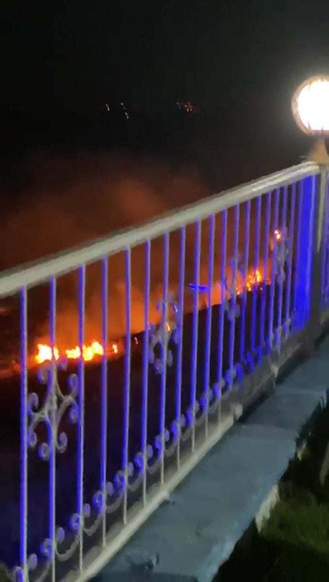 Adıyaman'da yangına rağmen kınaya devam edildi