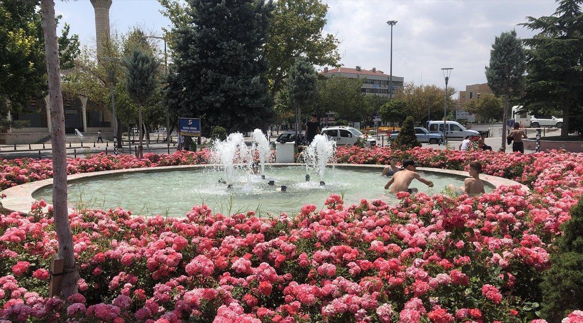 Konya'da süs havuzunda tehlikeli serinlik