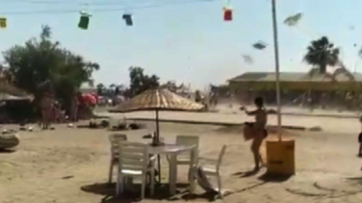 Balıkesir’de hortum sahili birbirine kattı