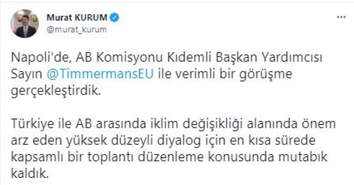 Türkiye-AB arasında iklim değişikliği toplantısı