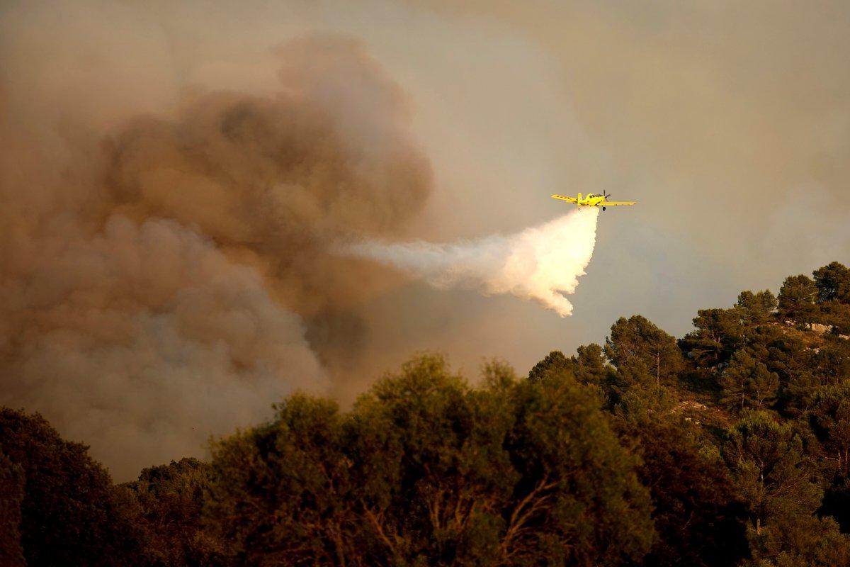 İspanya'da orman yangını