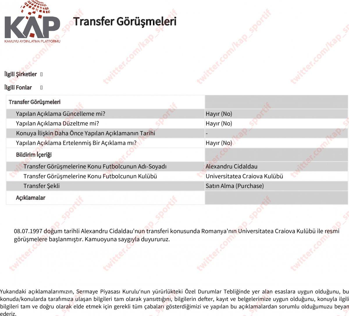 Alexandru Cicaldau, Galatasaray'da