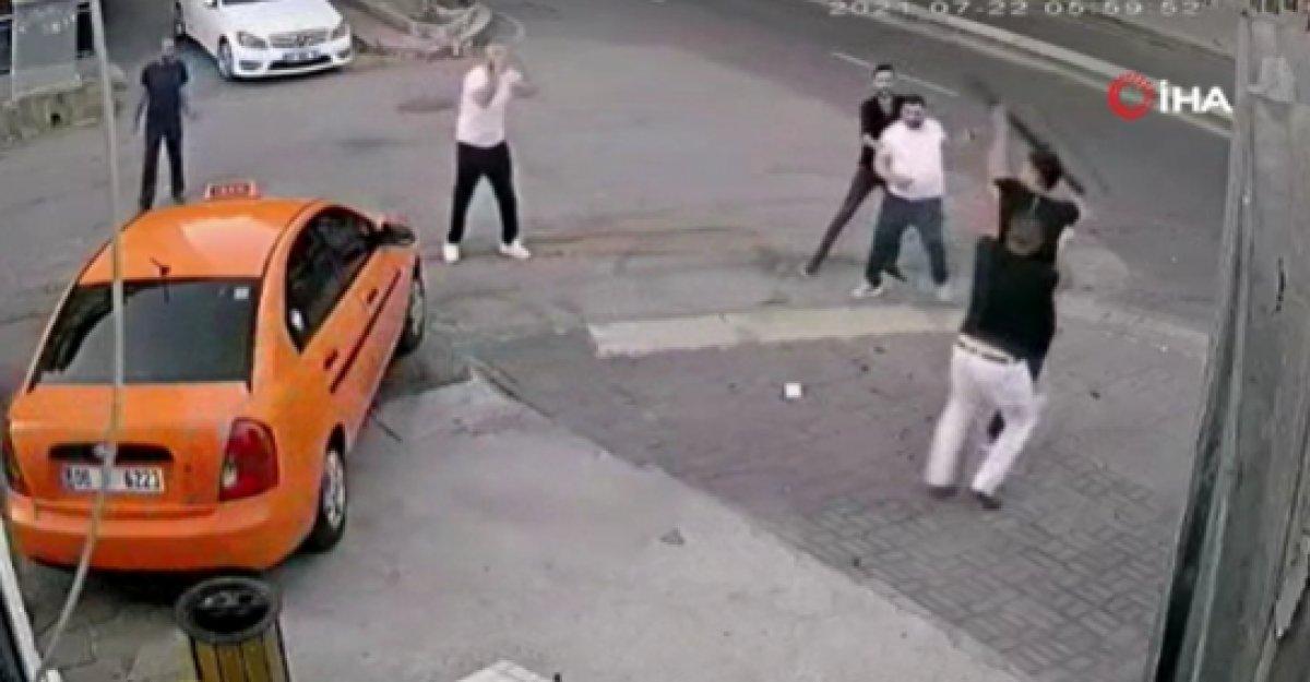 Ankara'da taksi durağında kavga