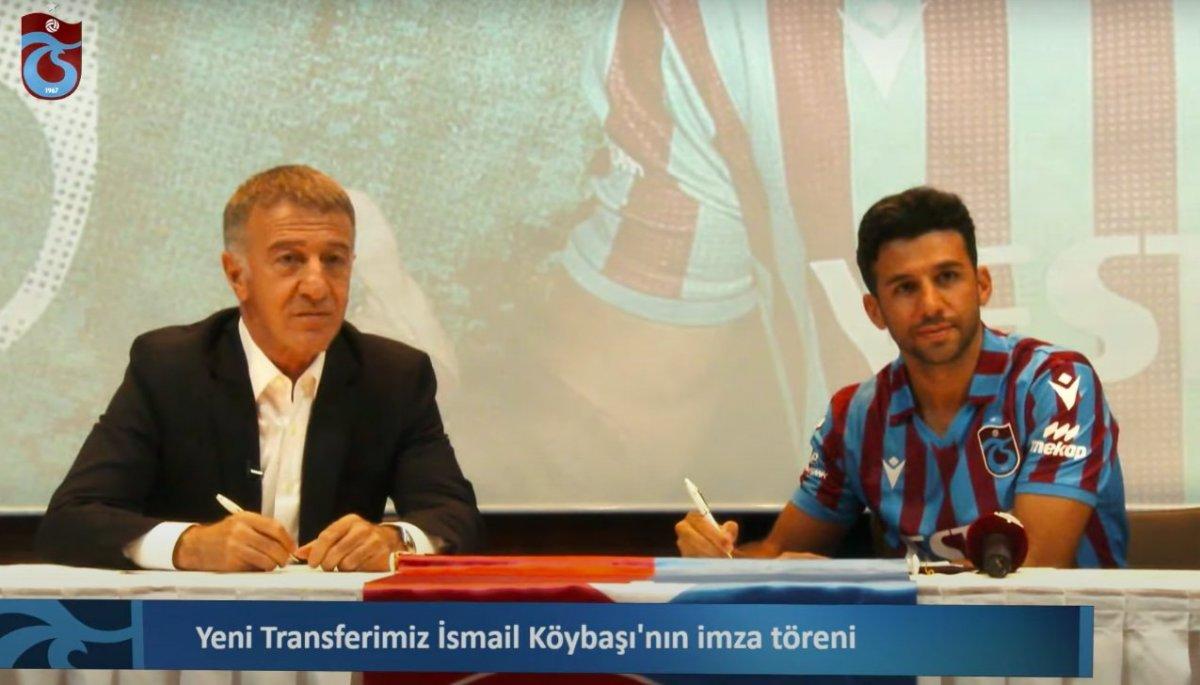 Trabzonspor'da İsmail Köybaşı'ya imza töreni düzenlendi