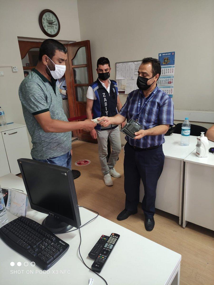 Çorum'da kaybettiği kurban parasına kavuştu