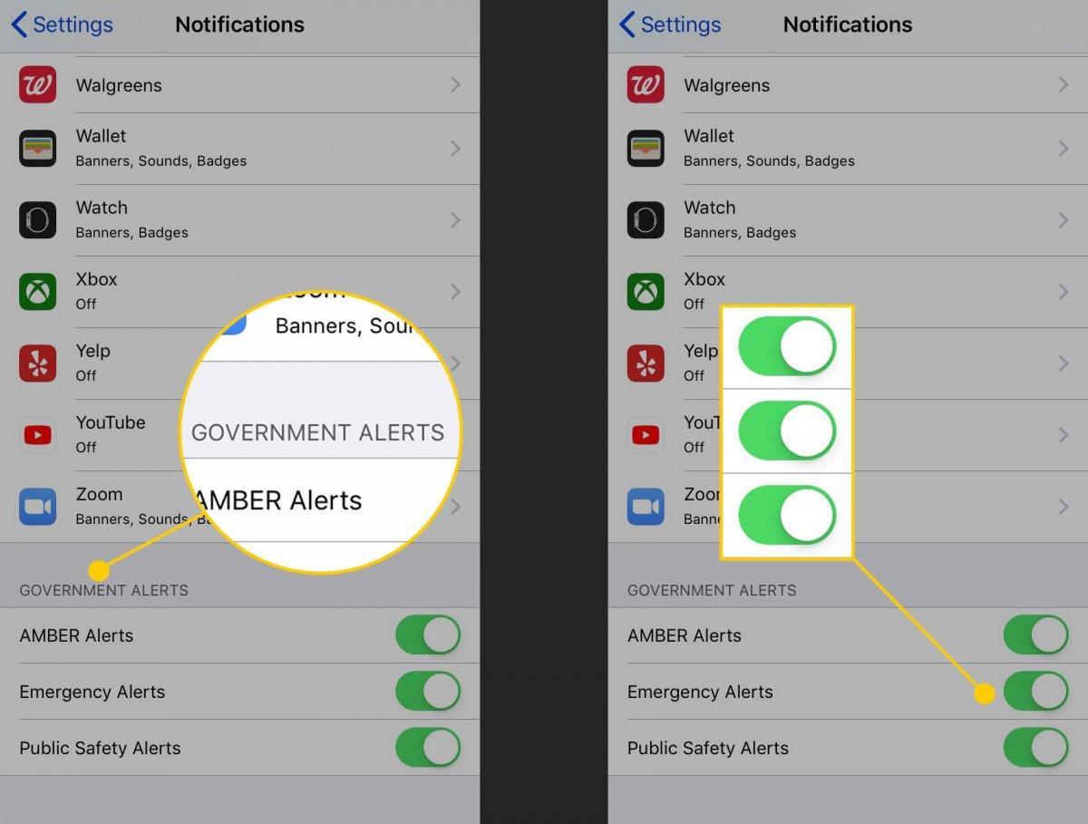 emergency alerts