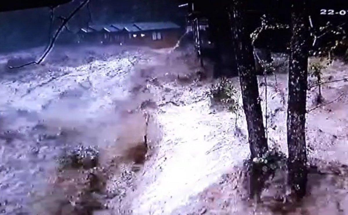 Rize’deki sel felaketinden yeni görüntüler