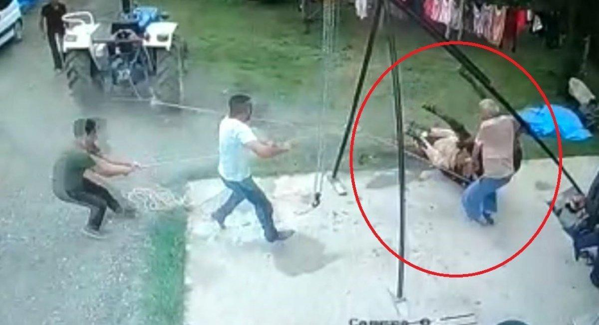 Samsun'da kurbanlık boğanın saldırdığı yaşlı adam öldü