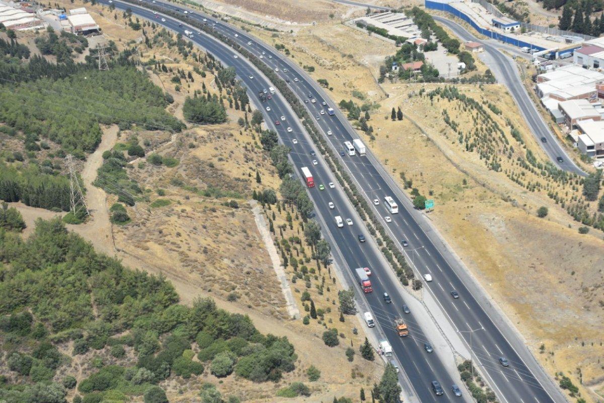 İzmir'de trafiğe helikopterli denetim