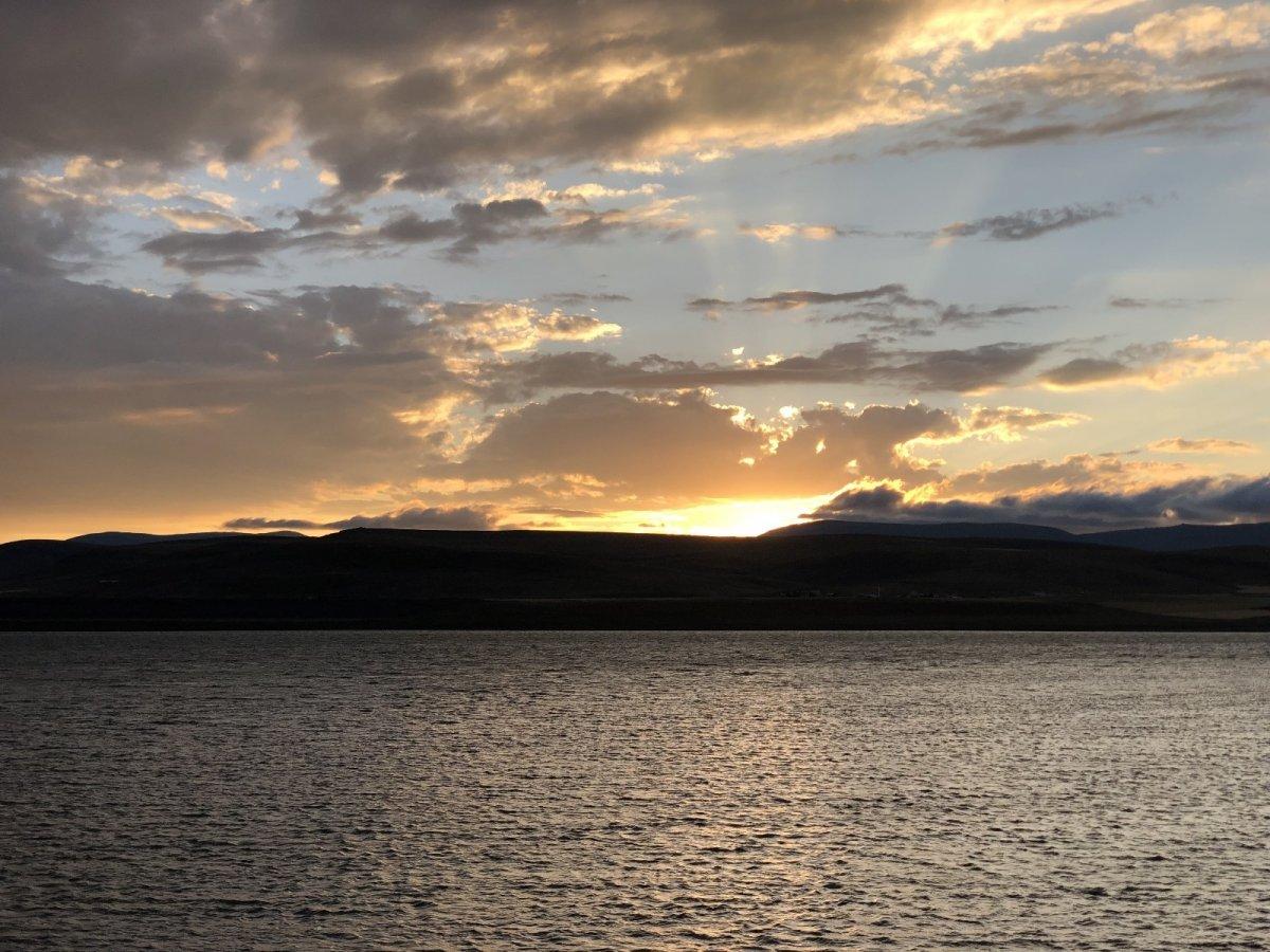 Kars'ta gün batımı