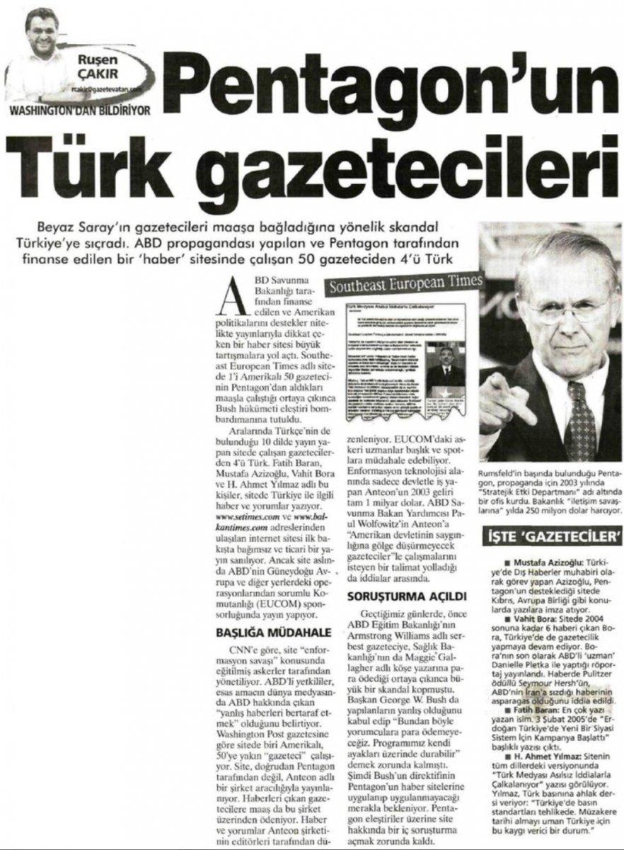 Arşivden çıkan Ruşen Çakır imzalı Basın Skandalı haberi