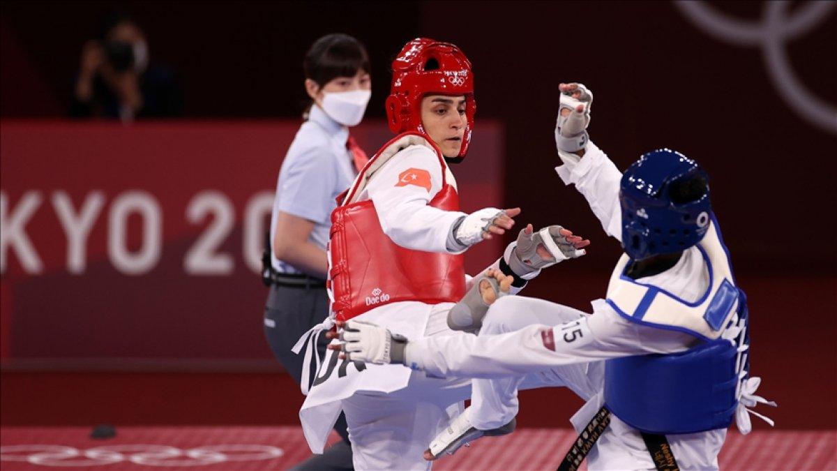 Milli tekvandocu Hatice Kübra İlgün ABD'li rakibine yenildi