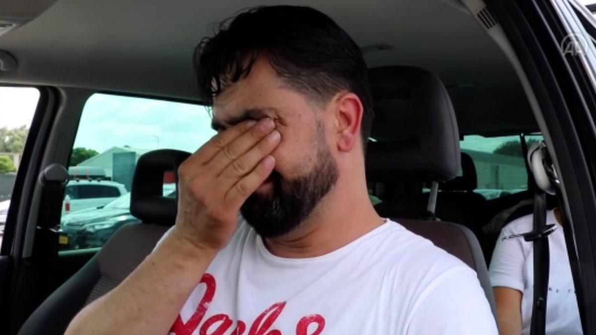 Kapıkule'deki gurbetçinin vatan hasretiyle dolu gözyaşları