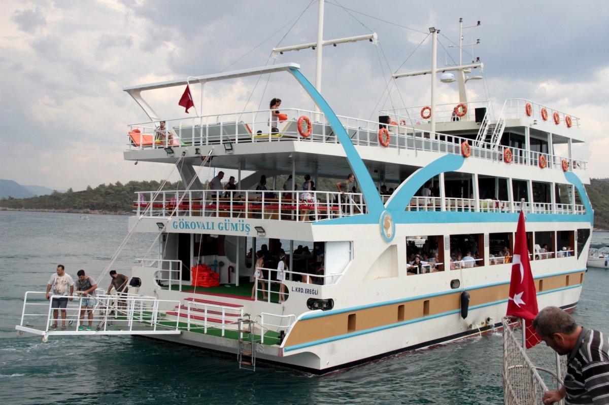 Muğla'da tur tekneleri doldu taştı