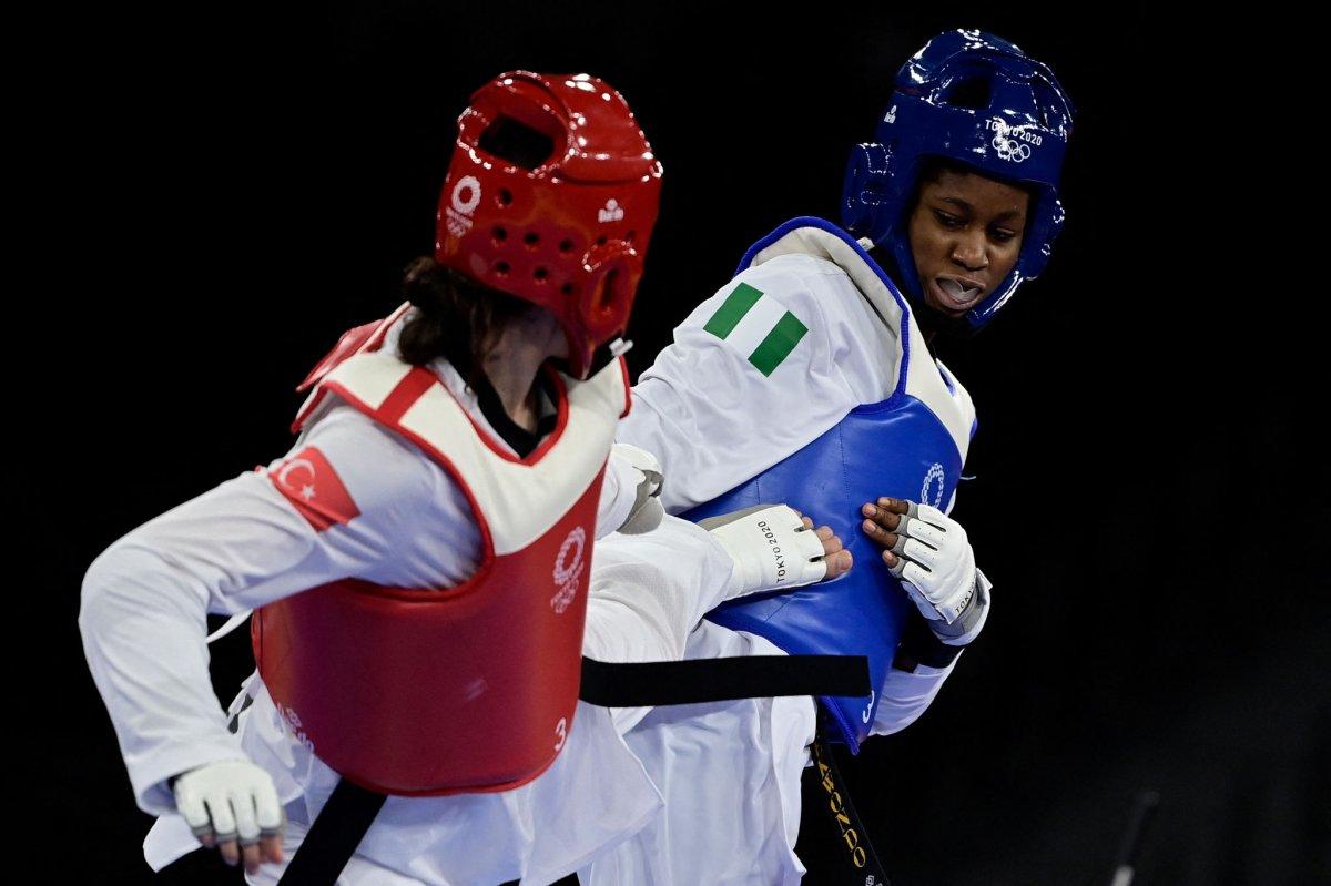 Milli tekvandocu Nur Tatar Tokyo'da çeyrek finalde