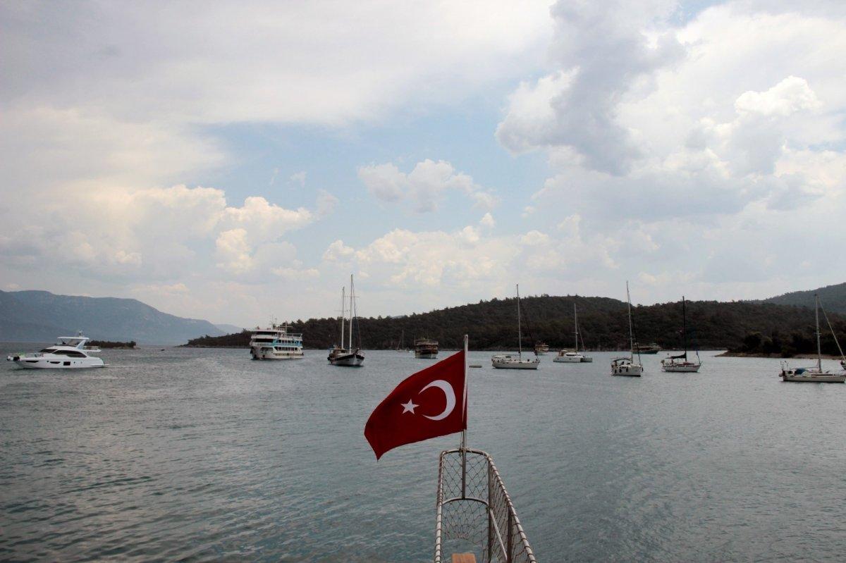 Muğla'da tur tekneleri doldu taştı