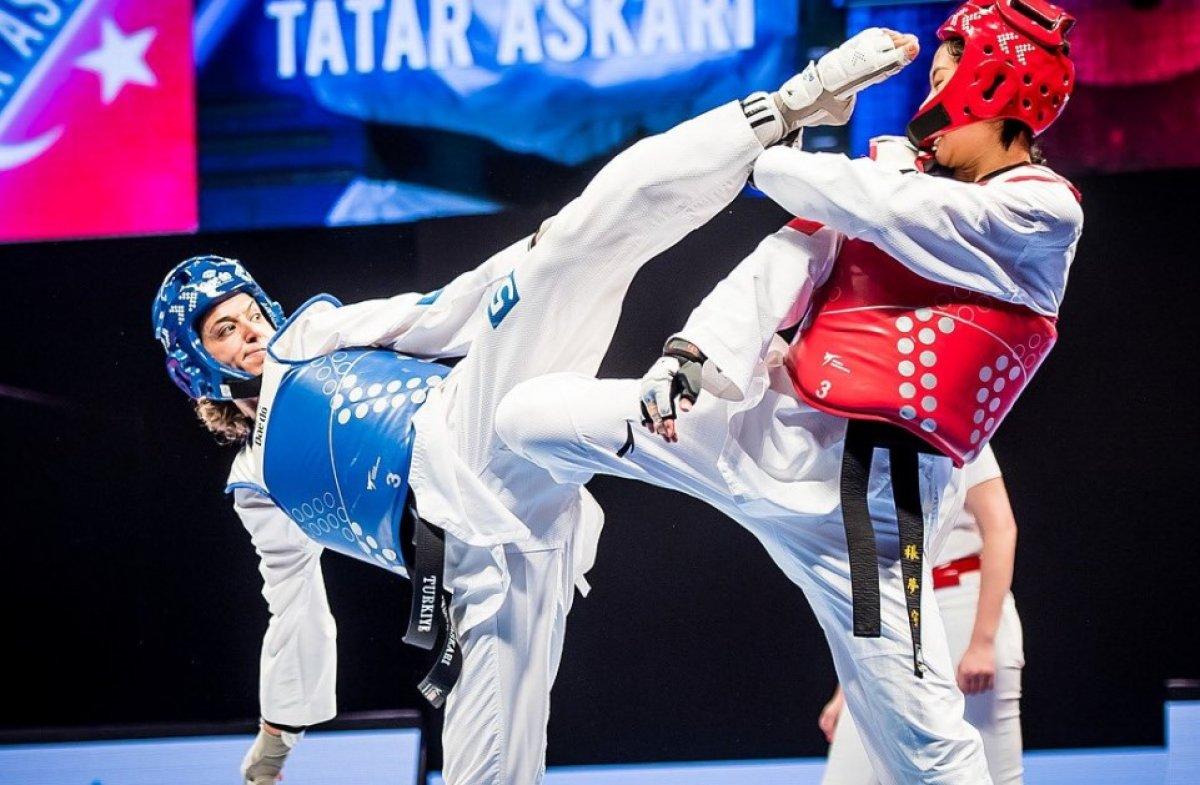 Milli tekvandocu Nur Tatar Tokyo'da çeyrek finalde