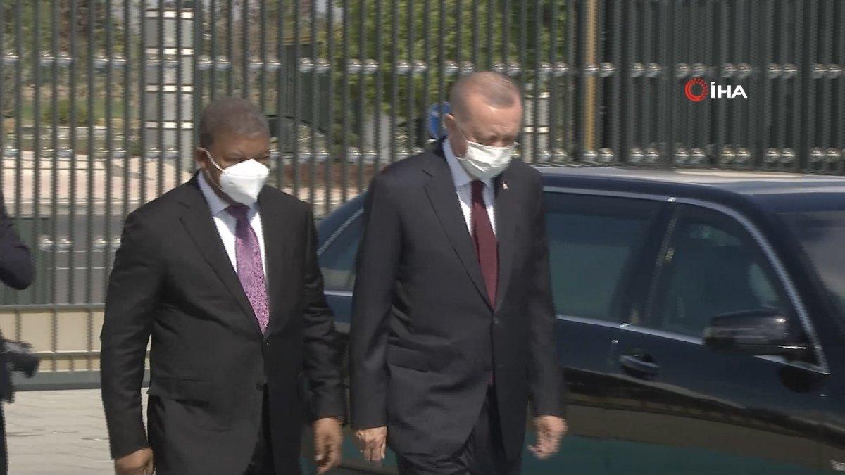Cumhurbaşkanı Erdoğan, Angola Cumhurbaşkanı Lourenço'yu resmi törenle karşıladı