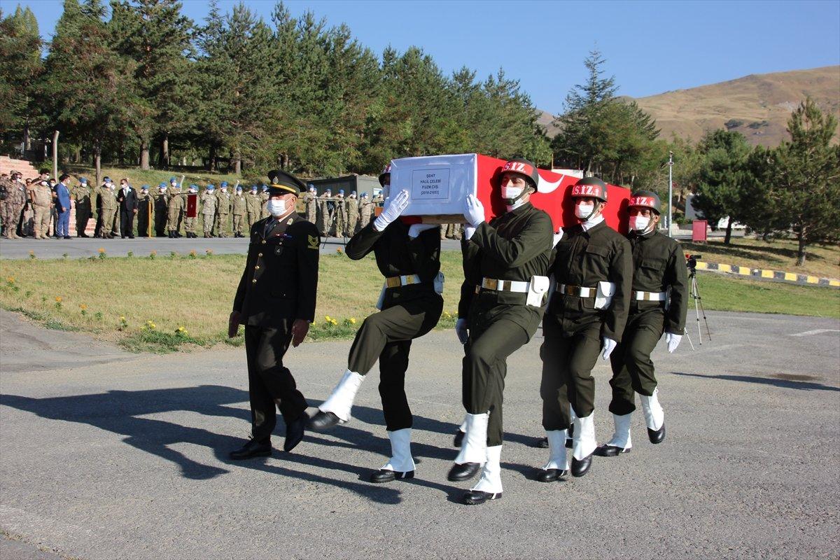 Irak'ta şehit olan Halil Çelebi için Hakkari'de tören düzenlendi