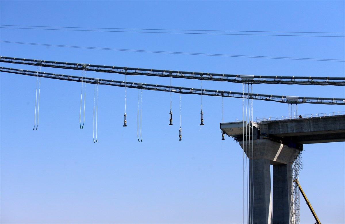 '1915 Çanakkale Köprüsü'nün 3. tabliye montajı başladı