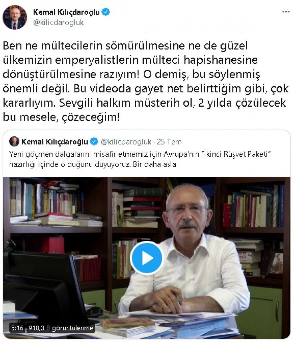 Kılıçdaroğlu: Mülteci meselesini 2 yılda çözeceğim