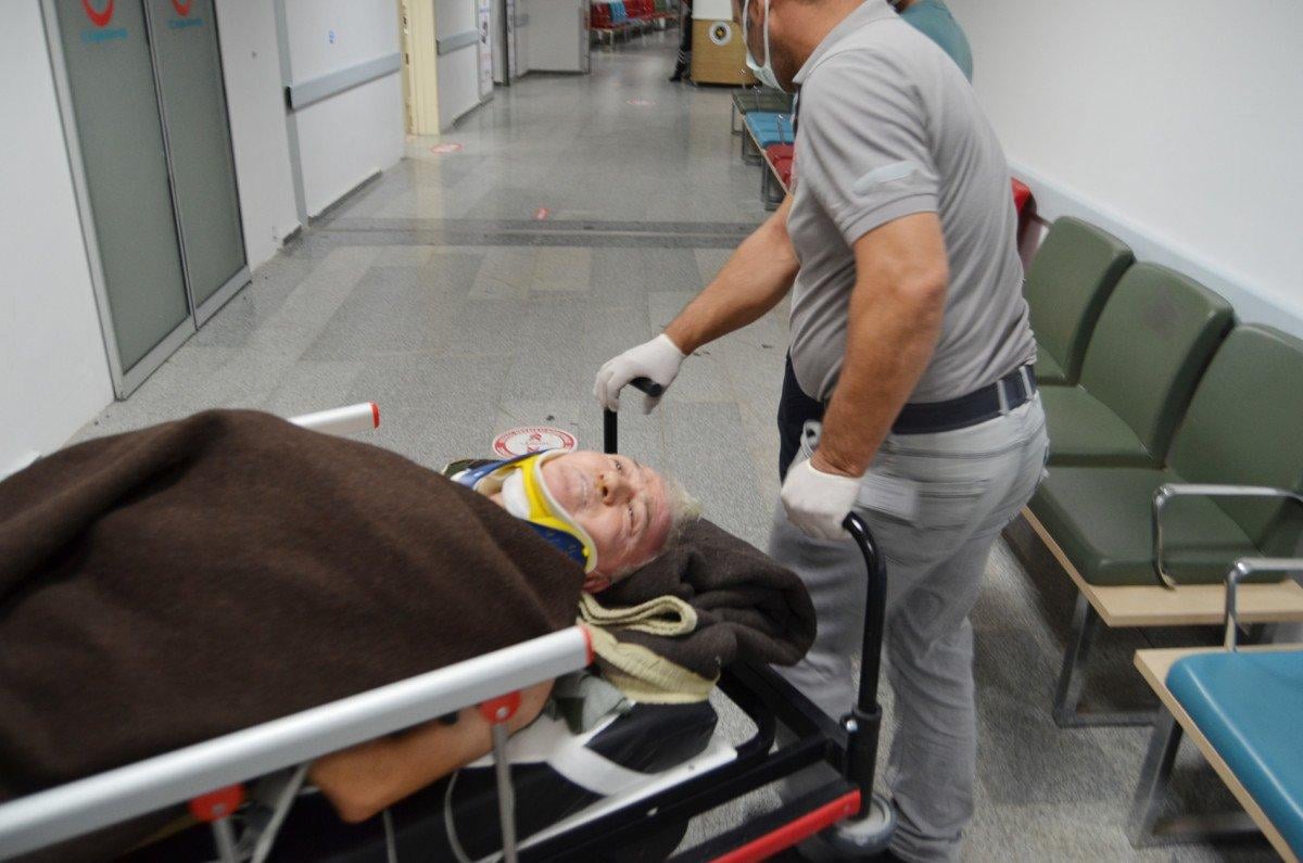 Aksaray’da yolcu otobüsü şarampole devrildi