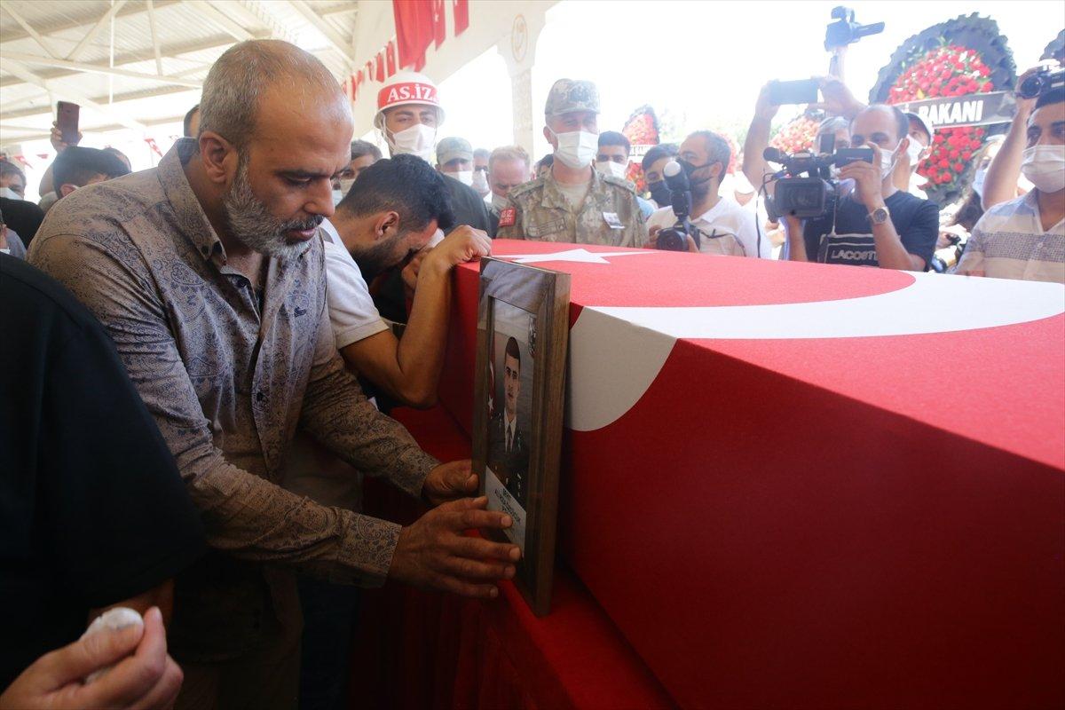 Kuzey Irak şehidi son yolculuğuna uğurlandı