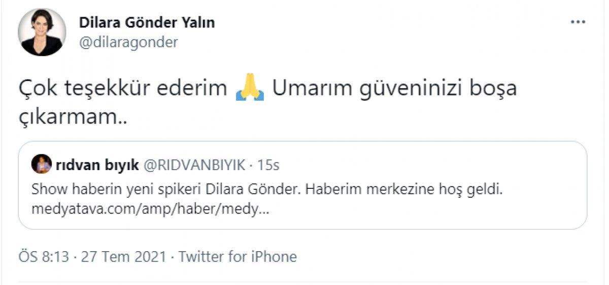 Show Haber'in yeni sunucusu Dilara Gönder