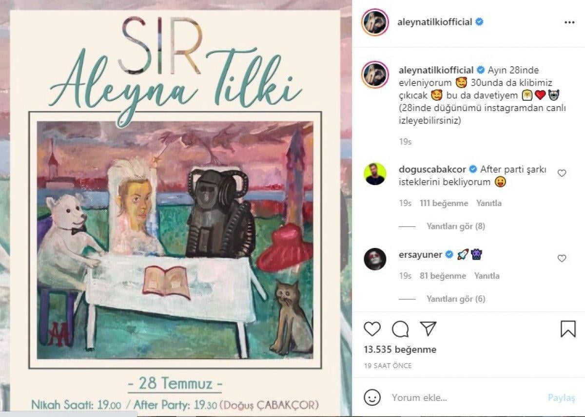 'Evleniyorum' demişti! Aleyna Tilki gelinliğini giydi, Cemal Can Canseven ile Ersay Üner'i şahit yaptı