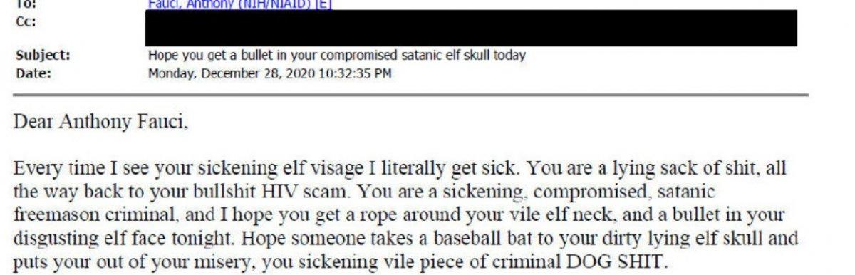 ABD'de Anthony Fauci ve ailesine ölüm tehdidi