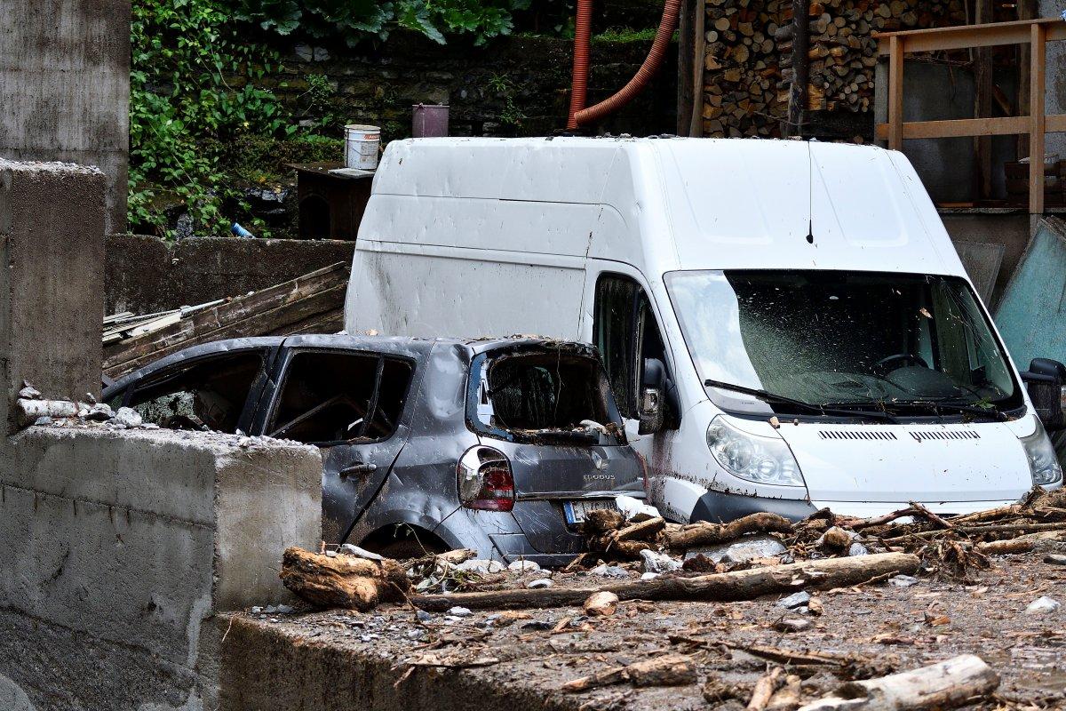 İtalya'nın Como Gölü bölgesini sel vurdu
