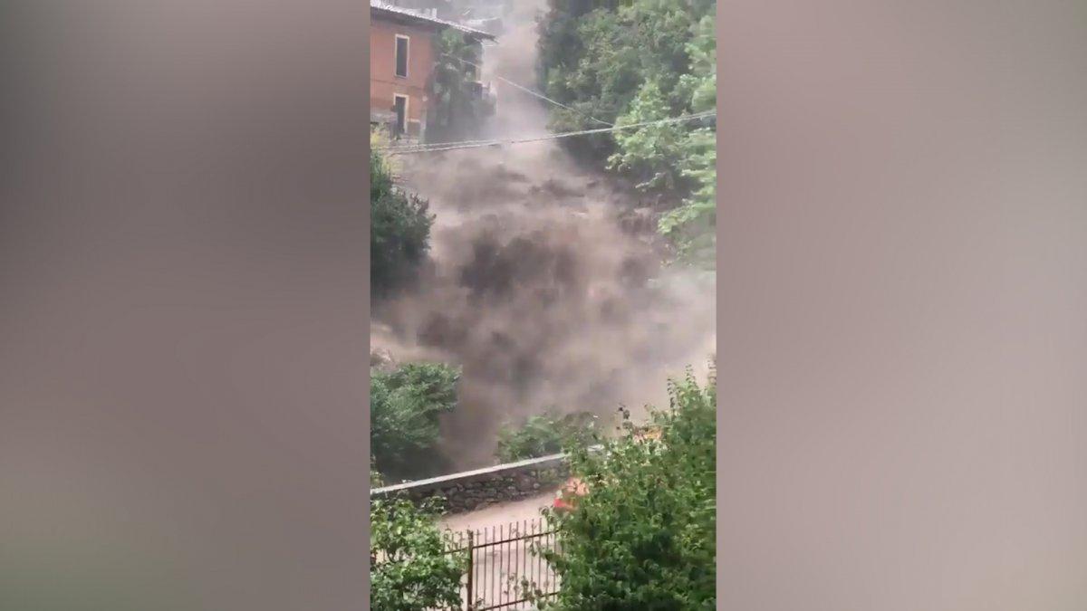 İtalya'nın Como Gölü bölgesini sel vurdu