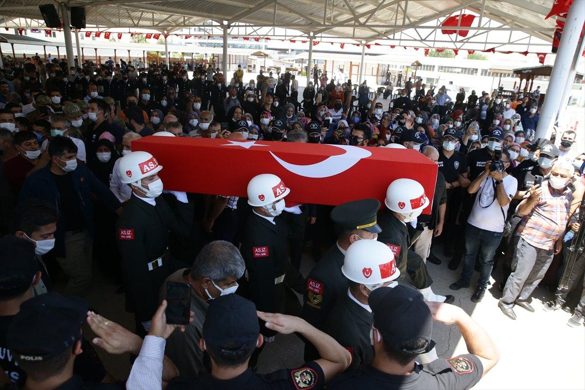 Kuzey Irak şehidi son yolculuğuna uğurlandı