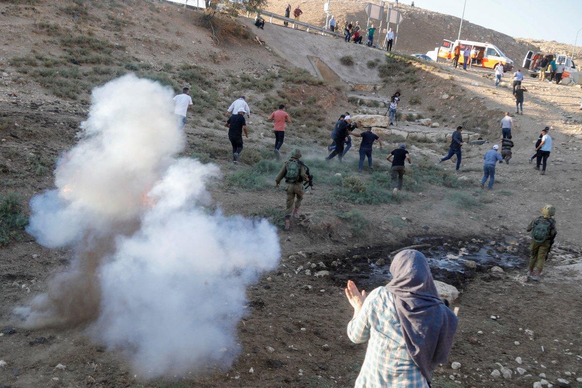 İsrail güçlerinden Filistinli protestoculara sert müdahale: 1 ölü 158 yaralı