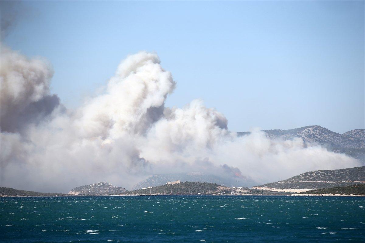 Mersin ve Adana yangınlarında söndürme çalışmaları