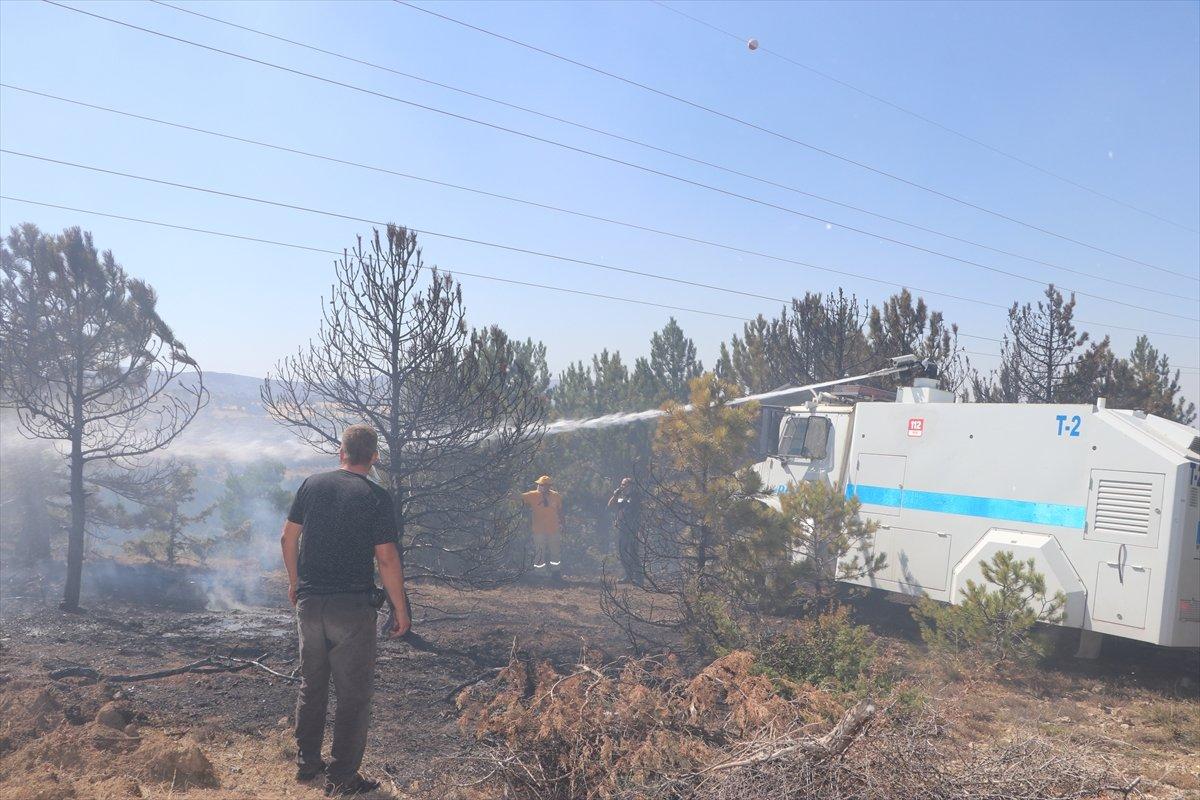 Karaman’da orman yangını